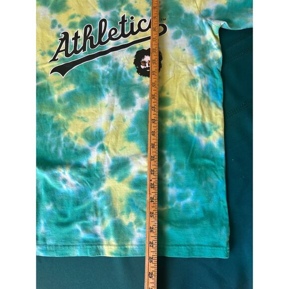 Oakland A's Jerry Garcia Grateful Dead Tie Dye T-shirt size large - Picture 6 of 9